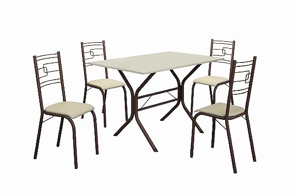 CJ PARATI BASE CABO FRIO 120X75 MARROM/OFF TEC163 - M TEIXEI