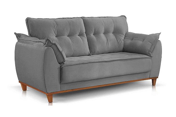 SOFA 3 LUG SF.4430 ESPANHA 197CM LINHO CNZ ESC/566 - JC ESTO