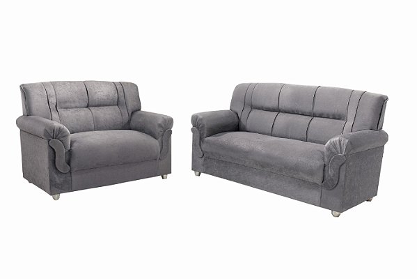 SOFA 3X2 LUG 5014 CINZA - PRIMOR