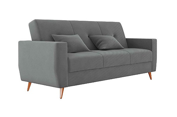 SOFA CAMA PAMELA LINHO CINZA/483 - MATRIX