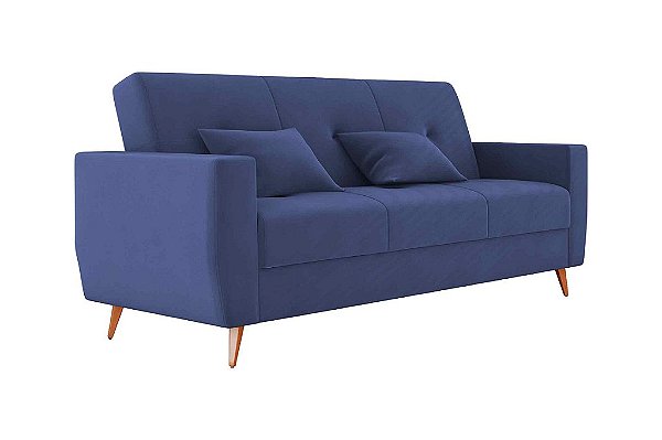 SOFA CAMA PAMELA VEL AZUL/433 - MATRIX