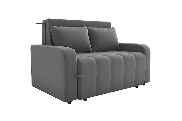 SOFA CAMA AMORA VELUDO CINZA/425 - MATRIX