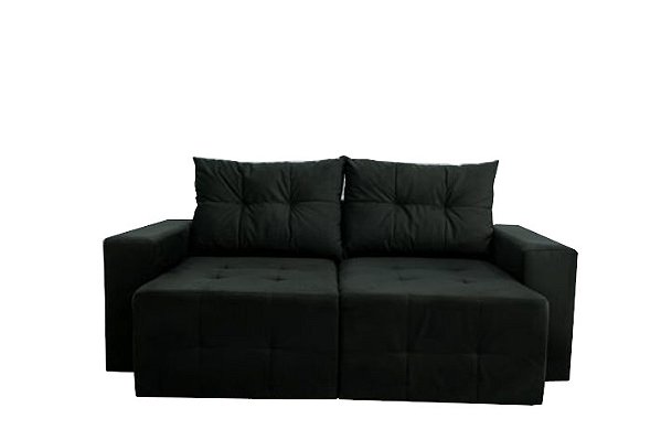 SOFA RETR HAWAII 185 VEL PRETO - PRIMOR