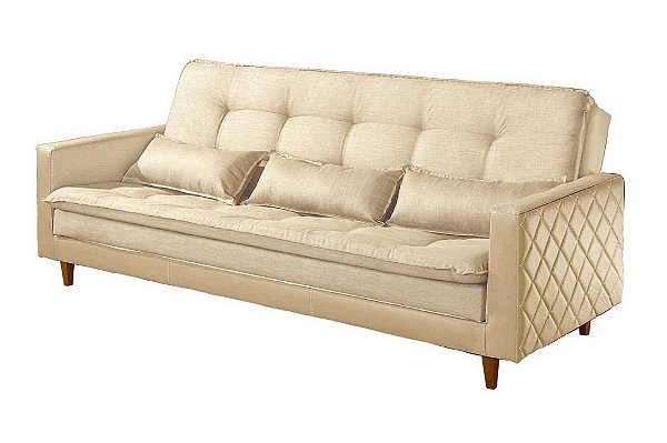 SOFA CAMA SF.5820 VIENA LINHO BEGE 306/BEGE 306 - LUXURY