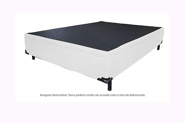 BOX BAU SIMPLES CASAL CORINO BRANCO - BIOSTAR