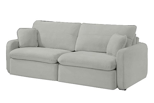 SOFA RETR S/CX LUMINI 200 LIN CINZA/05 - INNOVE