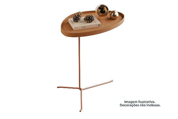 MESA SOFA ORG COURO CAST/BRONZE - JB