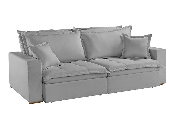 SOFA RETR S/CX BAU MESSIMA LIN CINZA/2501 - LUXURY