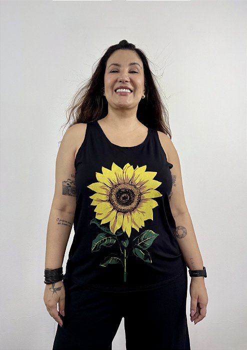 Regata Girassol - PRETO