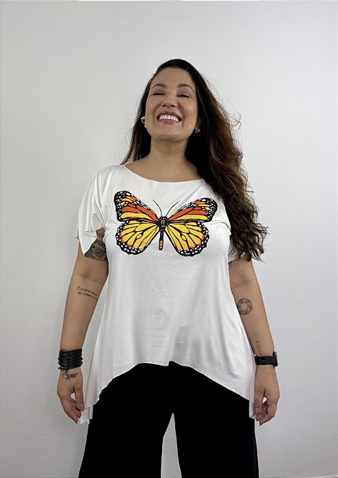 Blusa Borboleta - OF WHITE