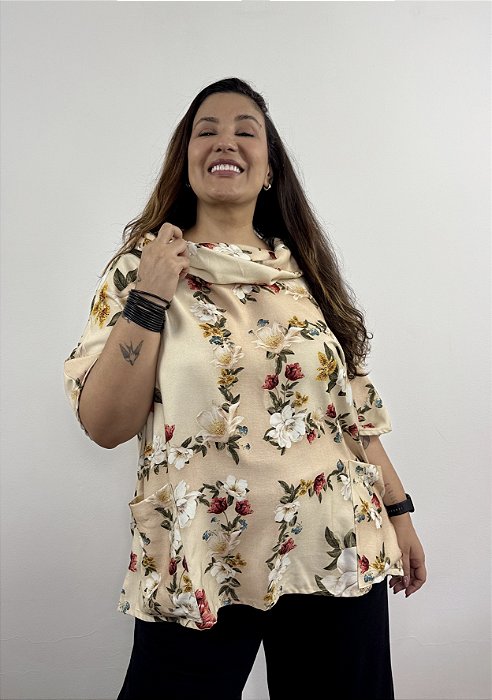 Blusa Itália - Flores