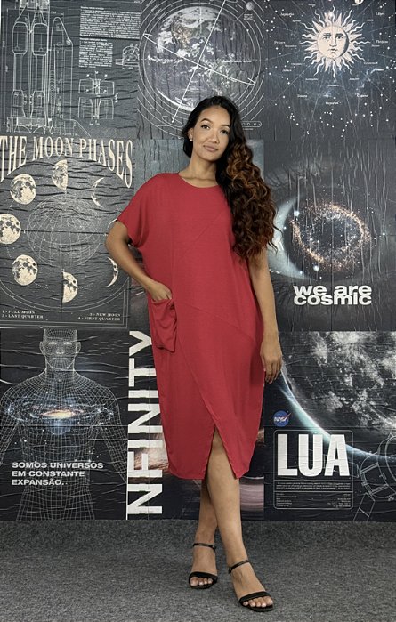 Vestido Bolso Pochete - VERMELHO