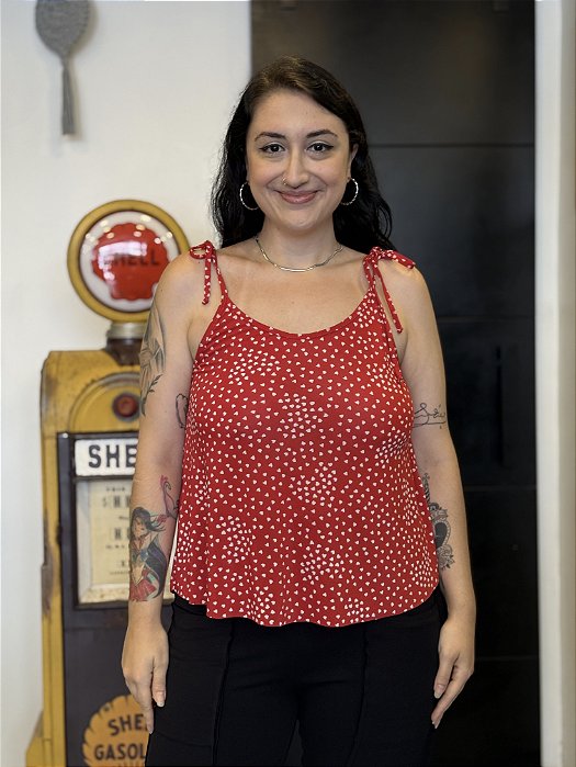 Blusa Alça Coração - CORES