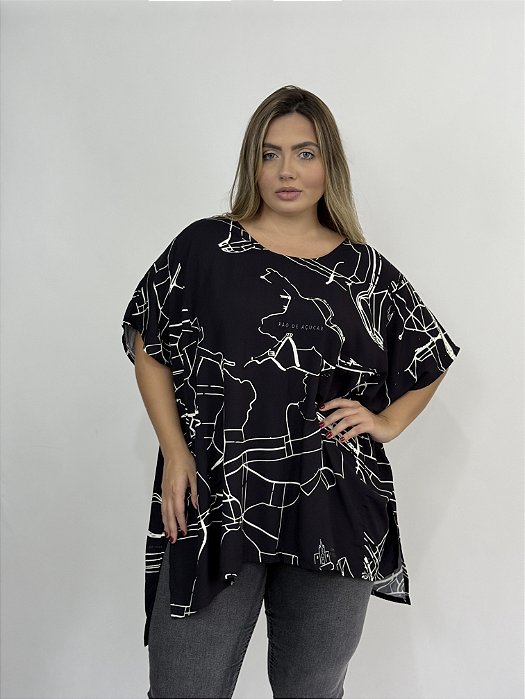 Blusa Recorte RJ - PRETO