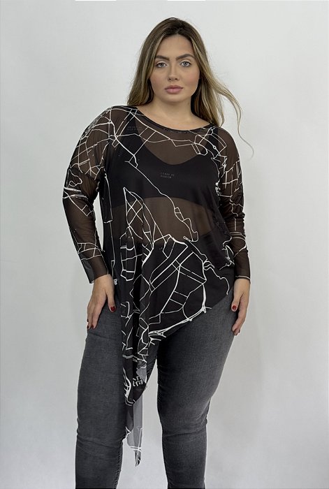 Blua ponta Tule RJ - PRETO