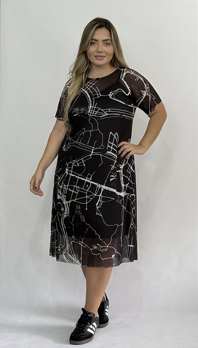 Vestido Tule RJ - PRETO