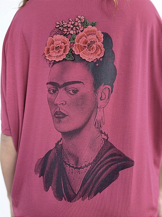 Casaquinho 2 Botôes Frida Bordado - BORDÔ