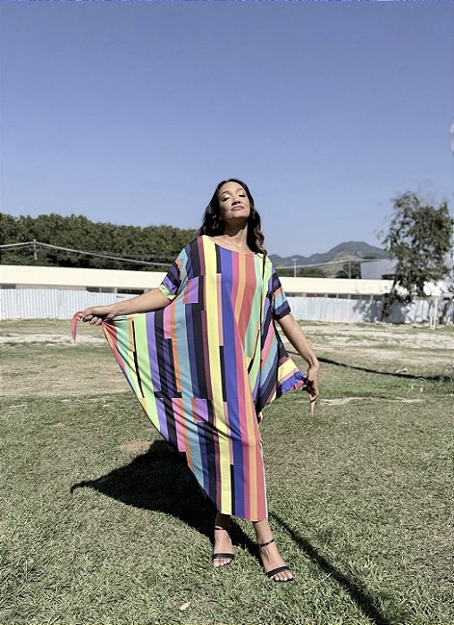 Vestido Amarrações Frequência - CORES