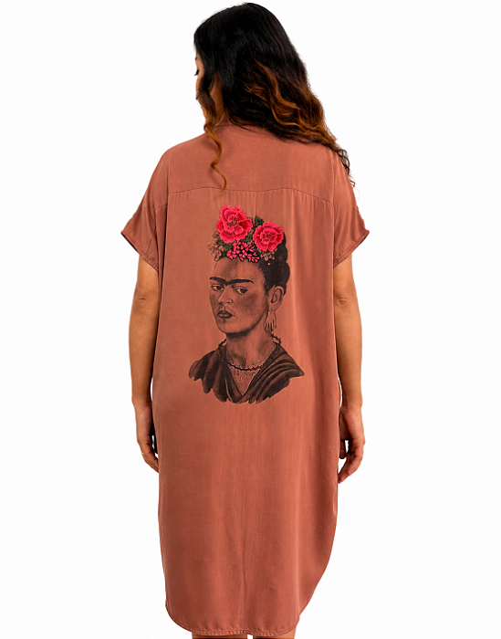 Chemise Frida Bordado - Canela