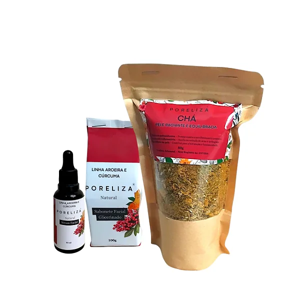 Ritual Pele Radiante- Linha Aroeira e Cúrcuma Poreliza
