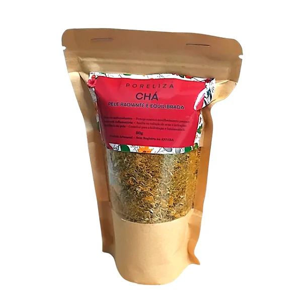 Chá Pele Radiante & Equilibrada (Blend de chá) - Linha Aroeira & Cúrcuma 50G