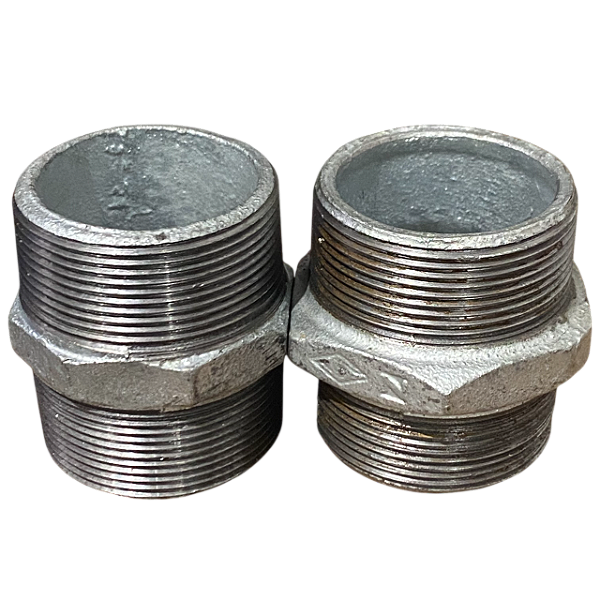 Adaptador Macho Fixo em Ferro Galvanizado 2" NPT - 2 Unidades