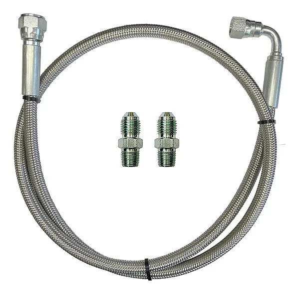 Mangueira Turbina Inox Prensada com Conexões - 1,5 Metros