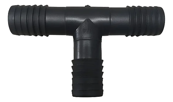 Kit 10 União Emenda Conexão Adaptador Tee Mangueira 3/4 - Preto