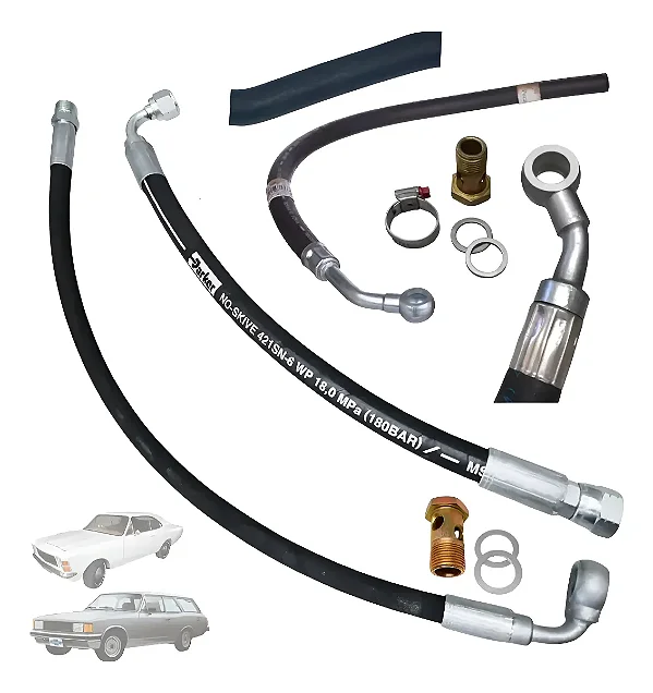 Kit Mangueira Direção Hidráulica Opala Caravan Completa
