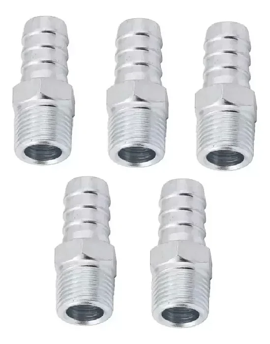 Kit 5 Und Espigão Adaptador Fixo Macho 3/8 x 3/8