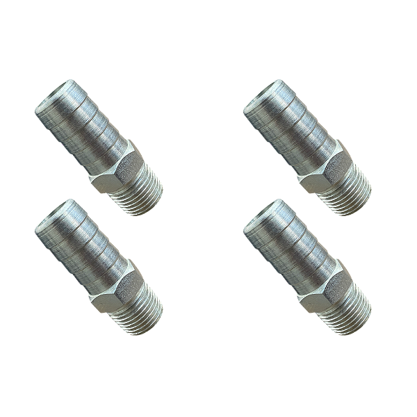 Kit 4 Und Espigão Adaptador Fixo Macho 1/2" x 3/4"