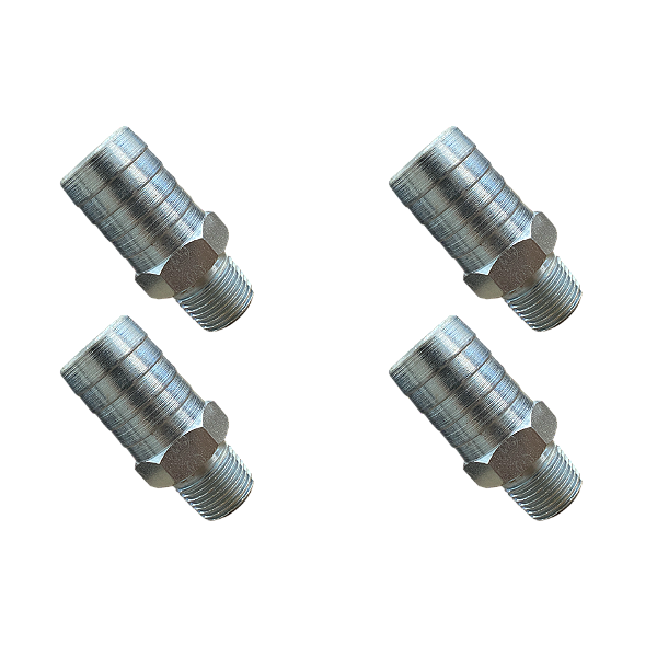 Kit 4 Und Espigão Adaptador Fixo Macho 1/2" x 1"