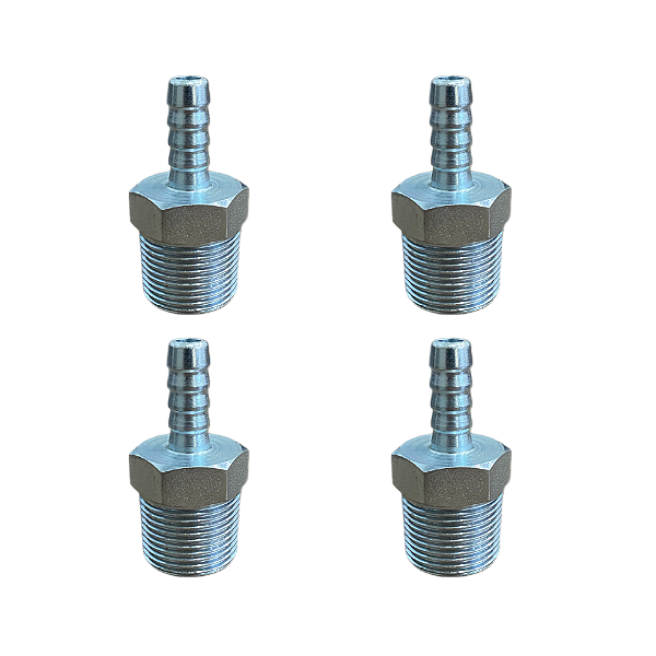 Kit 2 Und Espigão Adaptador Fixo Macho 3/4" x 3/8"