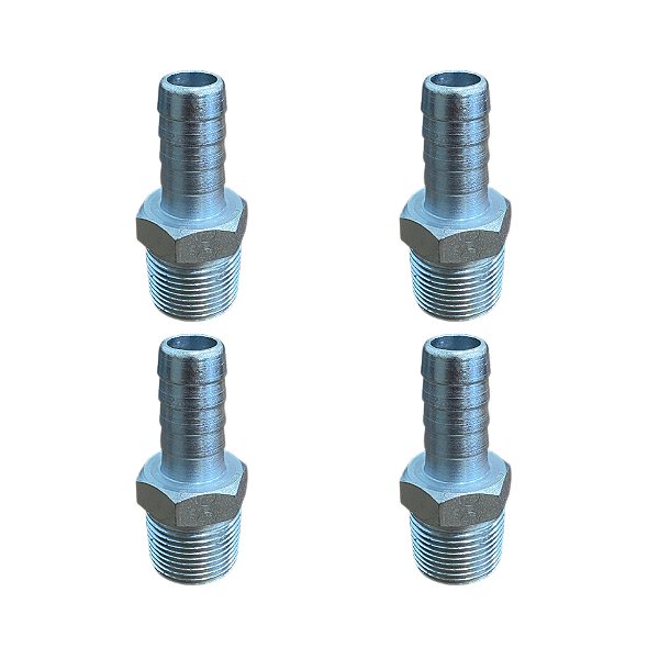 Kit 2 Und Espigão Adaptador Fixo Macho 3/4" x 5/8"