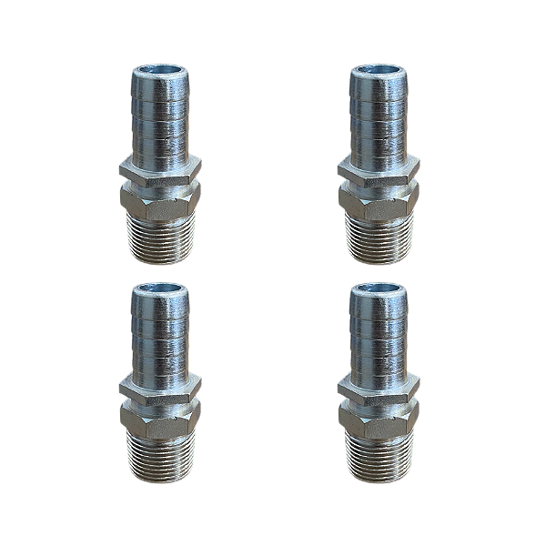 Kit 2 Und Espigão Adaptador Fixo Macho 3/4" x 3/4" Com Canal