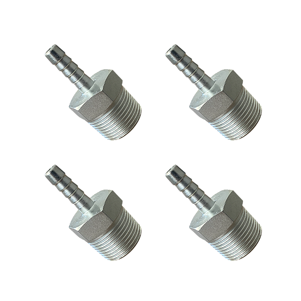 Kit 2 Und Espigão Adaptador Fixo Macho 1" x 3/8"