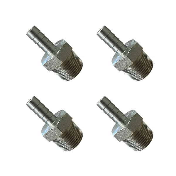 Kit 2 Und Espigão Adaptador Fixo Macho 1" x 1/2"