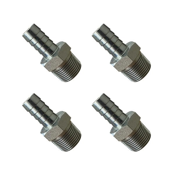 Kit 2 Und Espigão Adaptador Fixo Macho 1" x 3/4"