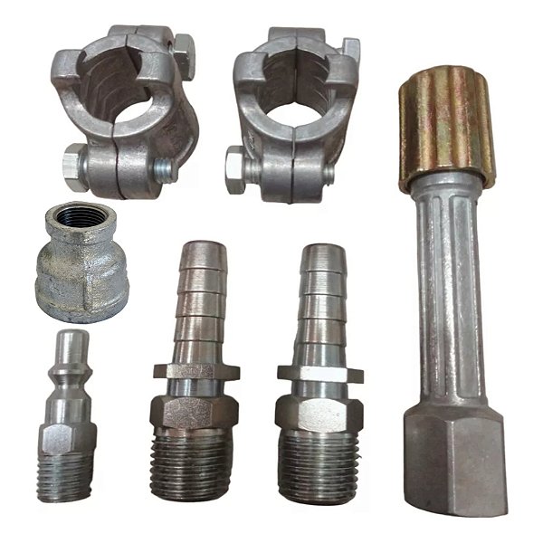 Kit Bico Esguicho Regulável Lava Auto Jato 1/2 Saída 3,2mm