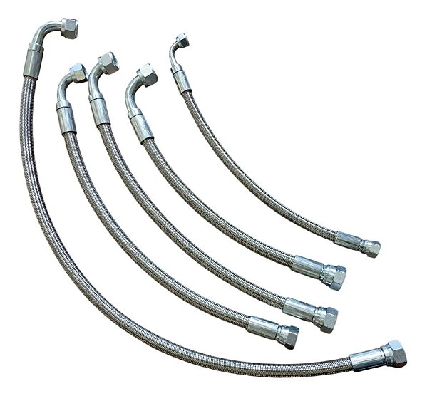 Mangueira Aeroquip Inox Prensada Óleo Turbina 6an 8an 10an