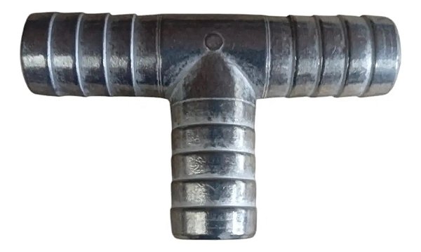 Emenda Em Tee Te Aço Para Mangueira 3/4  Ar Agua Gás