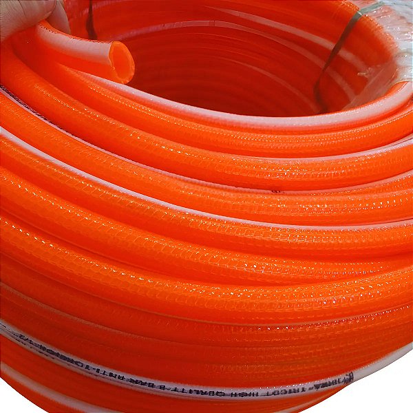 Mangueira Jardim Laranja Tricotada Anti Torção 42 Mts Ibirá Laranja