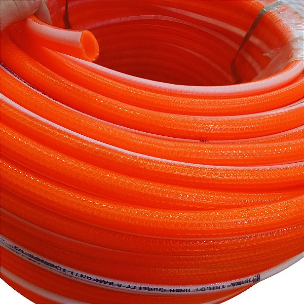 Mangueira Jardim Laranja Tricotada Anti Torção 30 Mts Ibirá Laranja