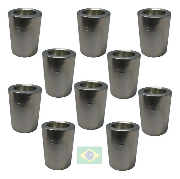 Kit 10 Capa Prensar Mangueira 3/8 Nacional C/ Descasque -