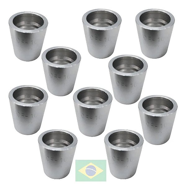 Kit 10 Capa Prensar Mangueira 5/8 Nacional C/ Descasque -