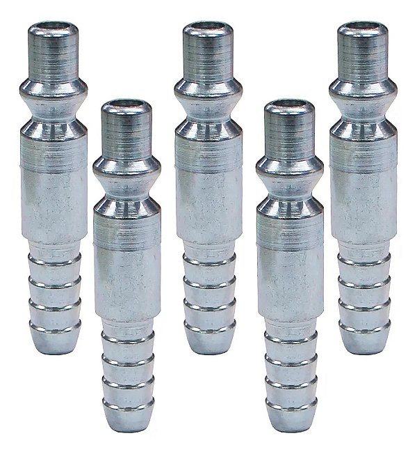 Kit 5 Pinos Conector 1/4  Escama 5/16  Para Engate Rápido