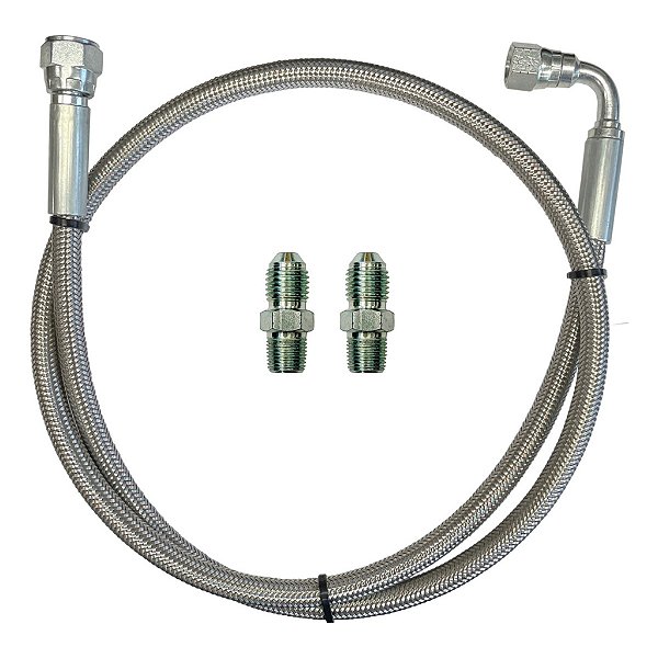 Mangueira Turbina Inox Prensada Aeroquip Óleo C/ Conexões