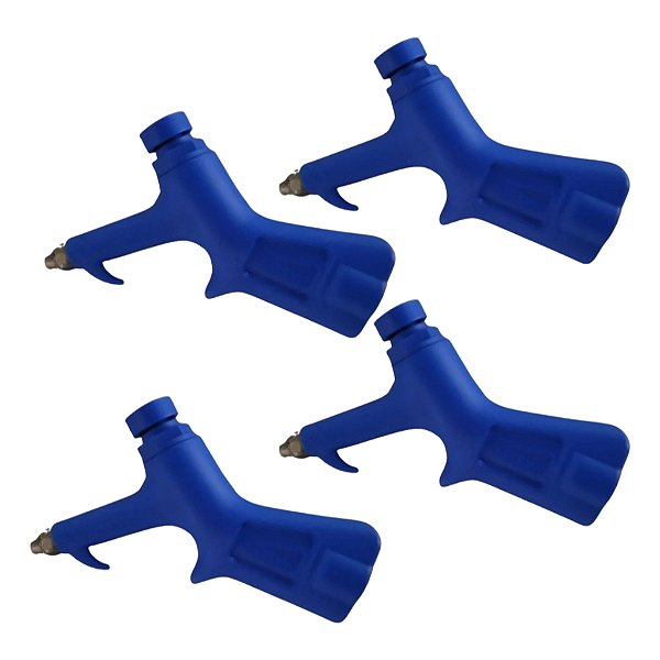 Kit 4 Bico Soprador De Ar Limpeza Botão Rosca Fêmea 1/4