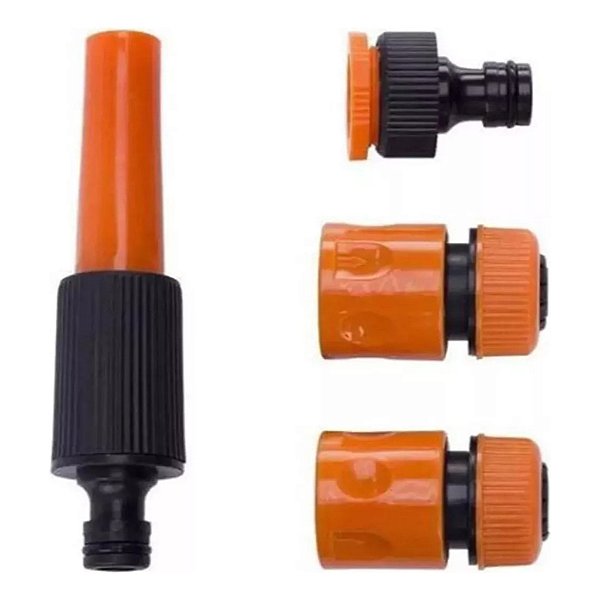 Kit Esguicho Engate Rápido Para Mangueira 4pçs Qualidade Top