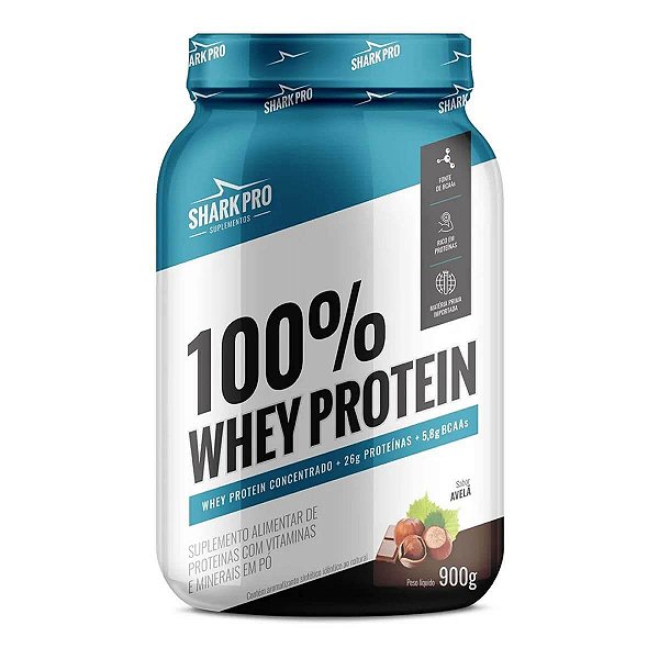 100% Whey Protein Pote (900g) - Shark Pro